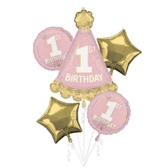 Little Ms. Wonderful 1st Birthday Foil Balloon Bouquet