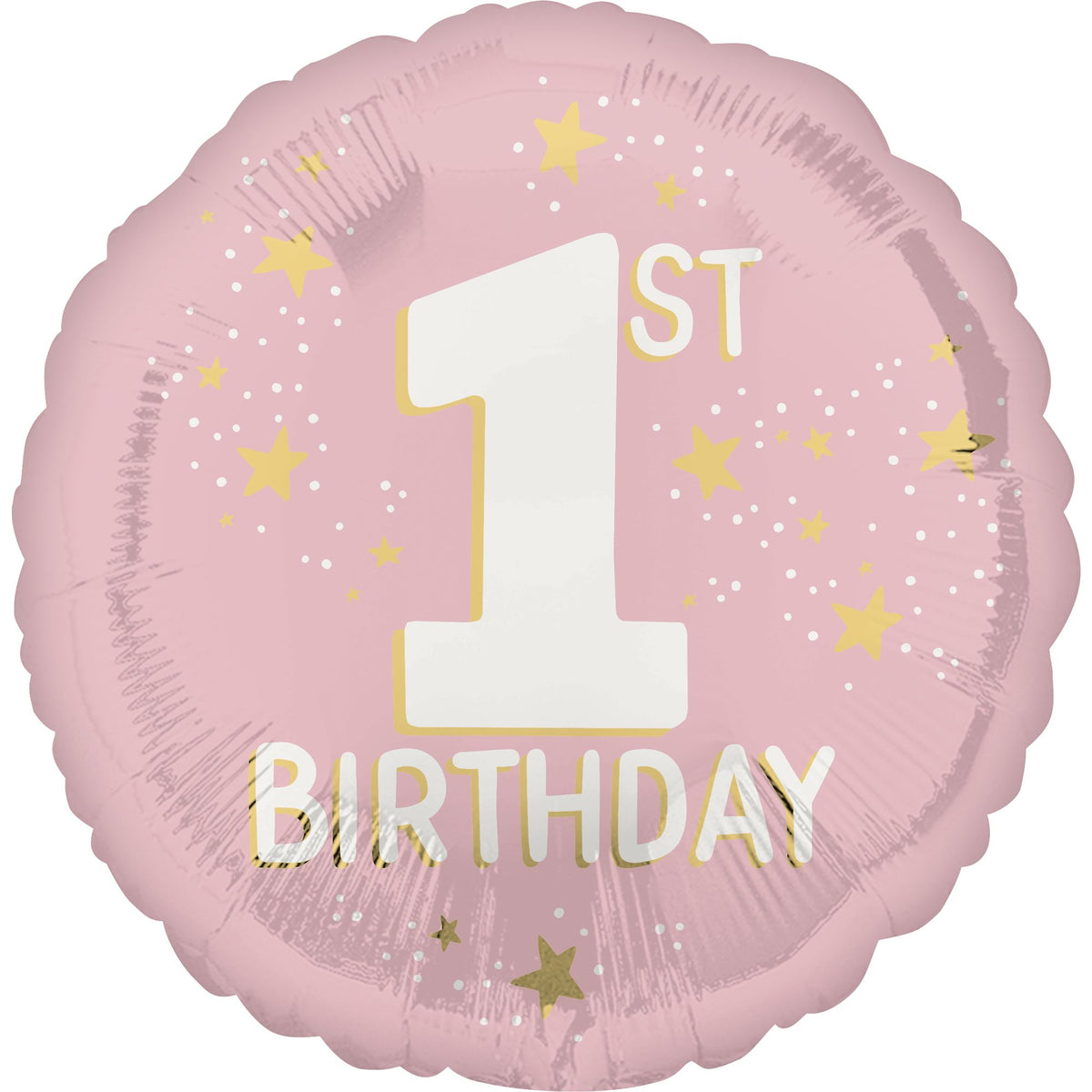 Little Miss 1st Birthday Pink Foil Balloon