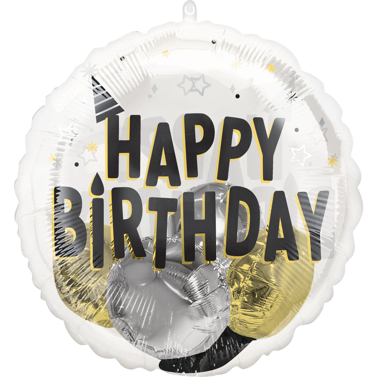 Metallic Foil Happy Birthday Balloon