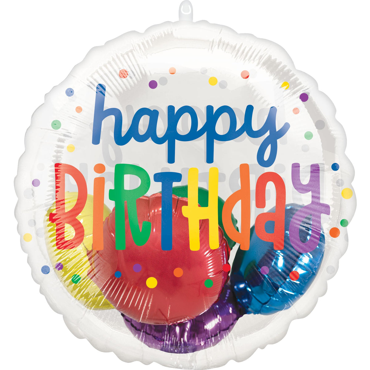 Vibrant Rainbow Foil Birthday Balloon