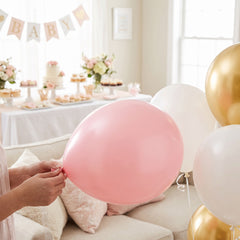 Luxaire Premium 12" Blush Pink Latex Balloons - 25 Pack