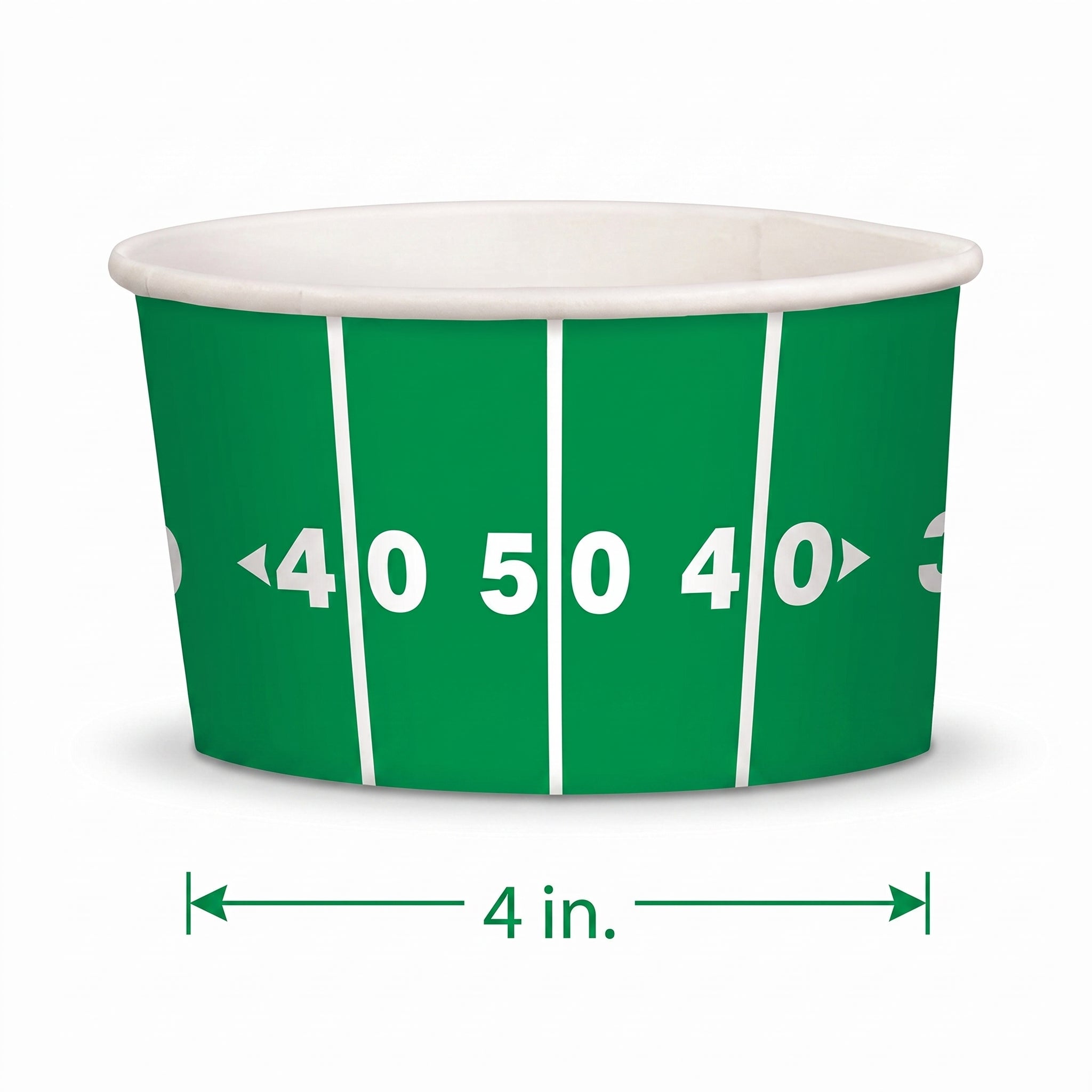 Football Field Treat Cups, 4-Inch, 8-Pack