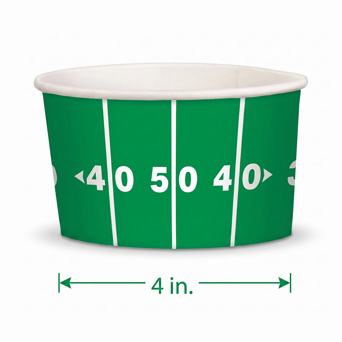 Football Field Treat Cups, 4-Inch, 8-Pack