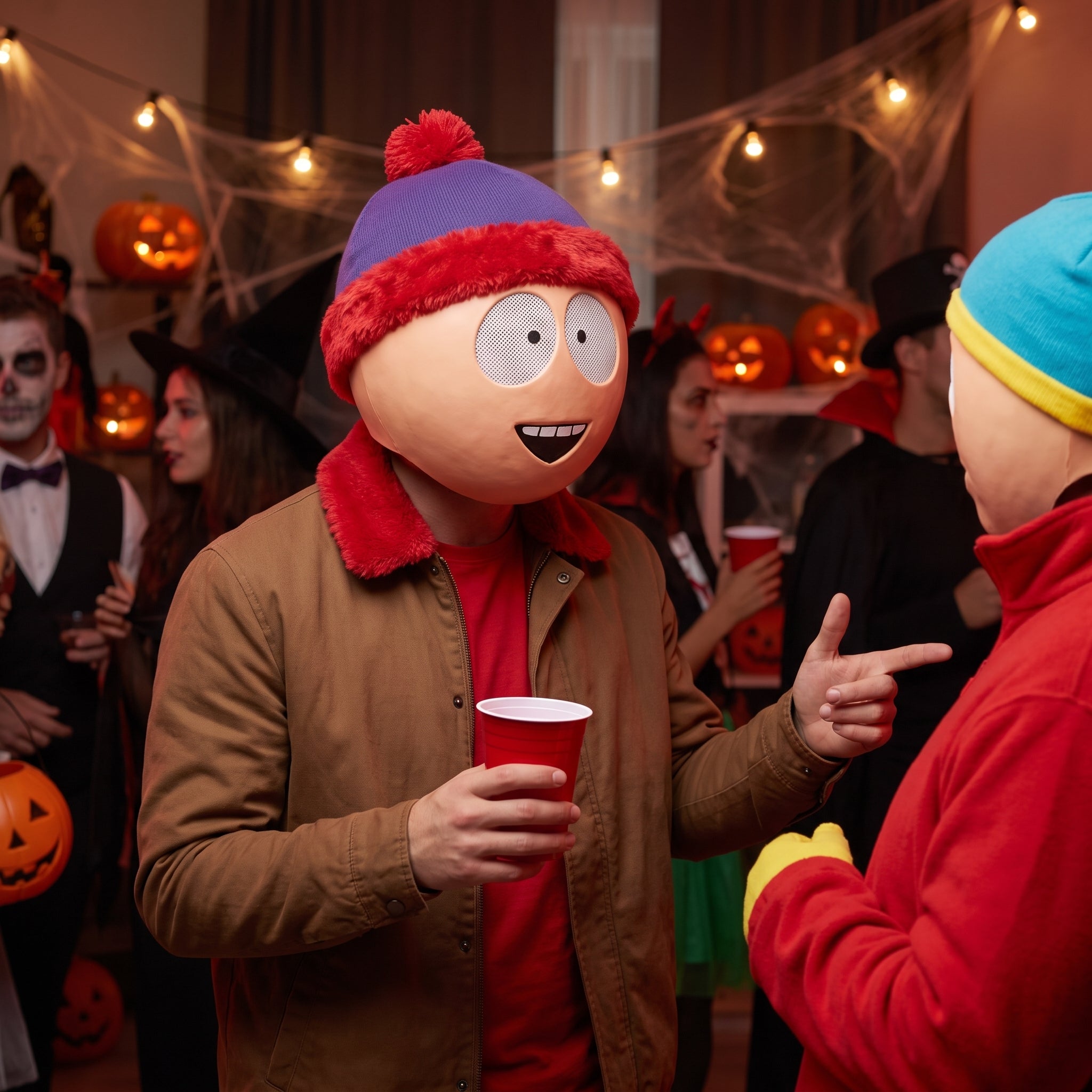 Stan Marsh Face Mask from South Park - Halloween Costume Accessory