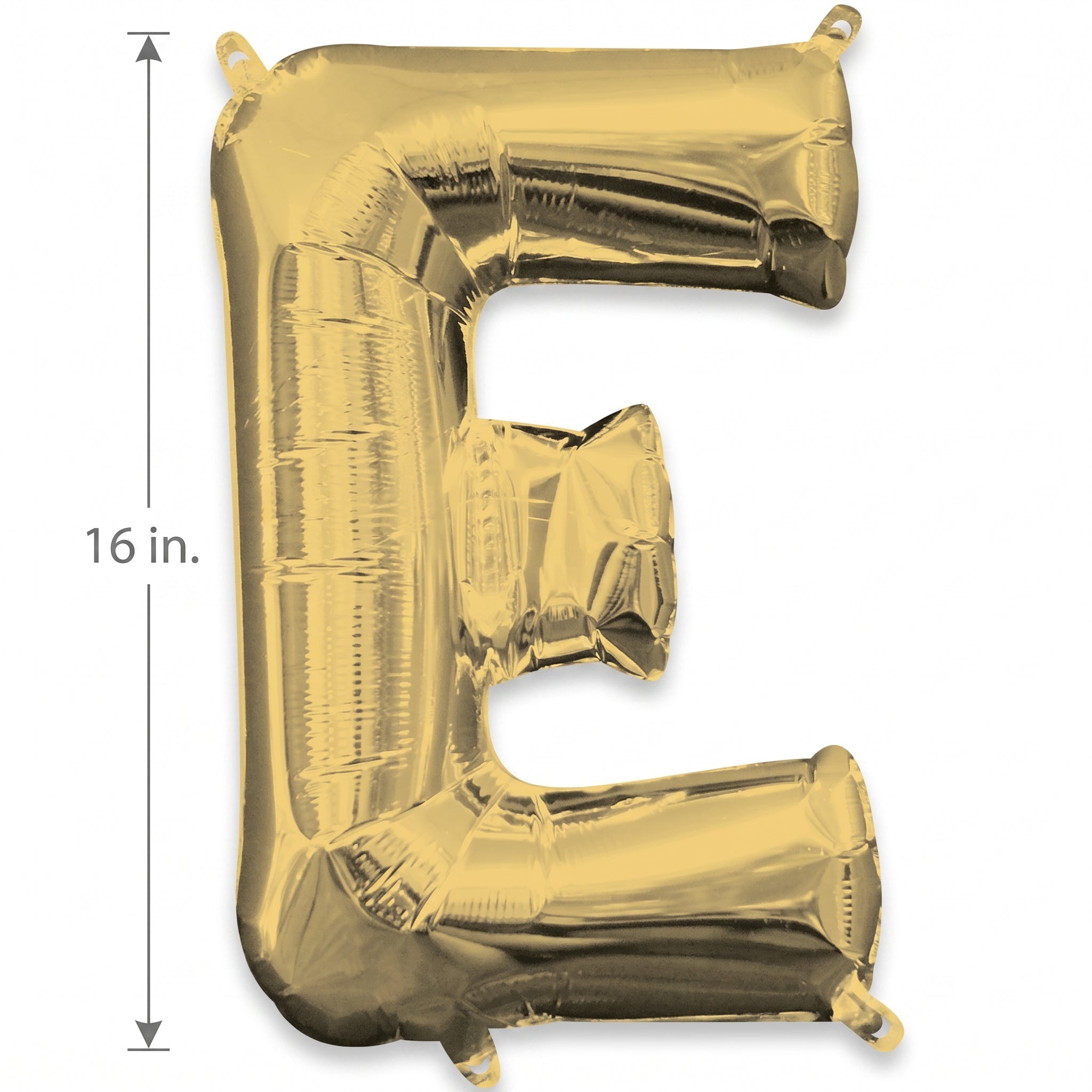Gold Foil Air-Filled Letter "E" Balloon