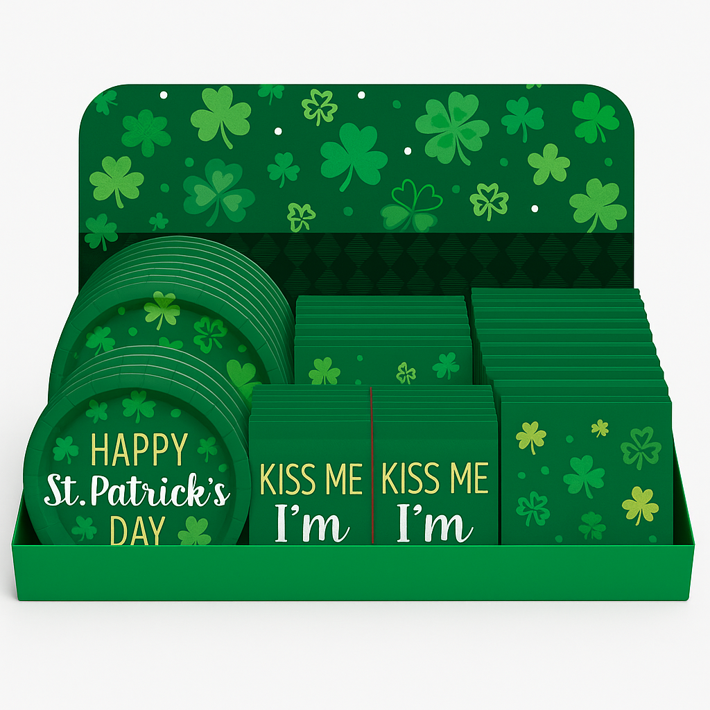 St. Patrick's Day Shamrock Tableware Set