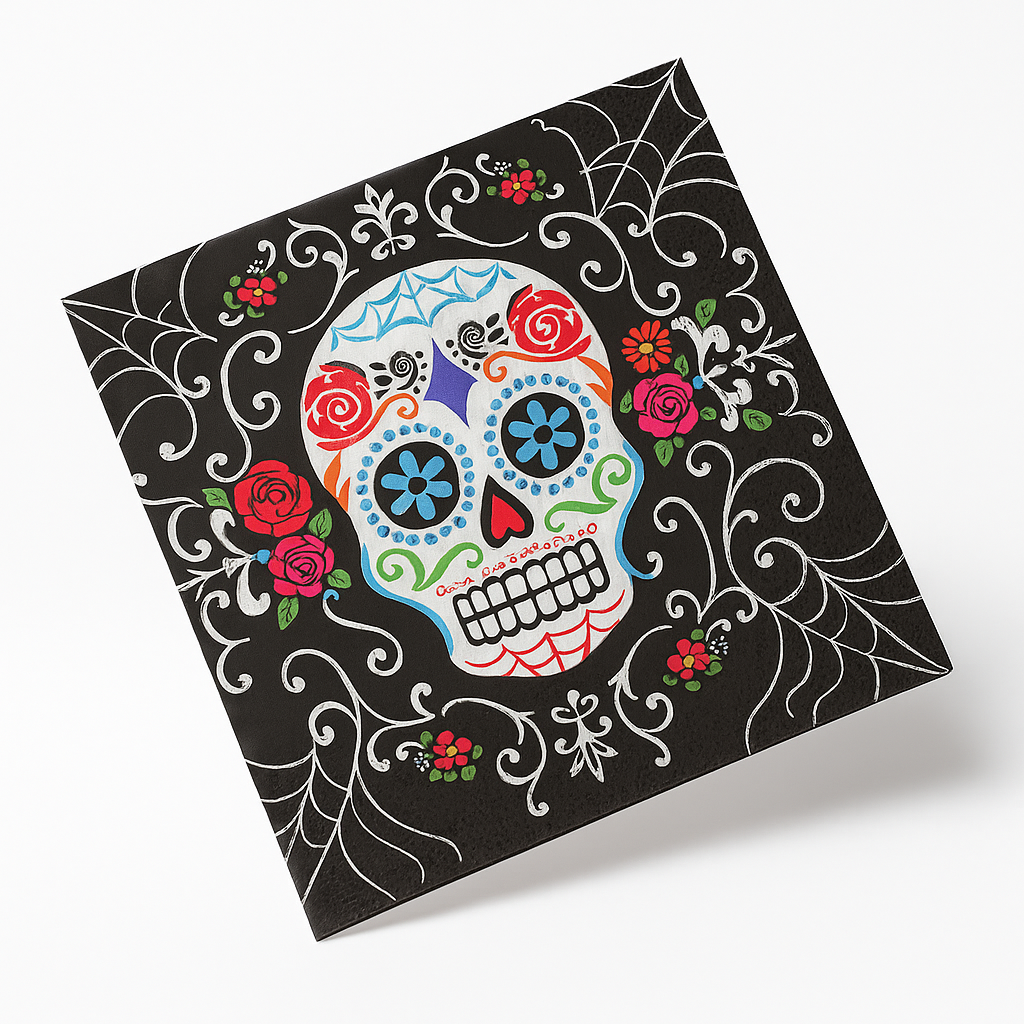Day of the Dead Luncheon Napkins ‚Äì Halloween Party Essentials
