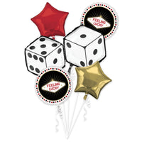 Lucky Party 30" Foil Balloon Bouquet - 5 Piece Set
