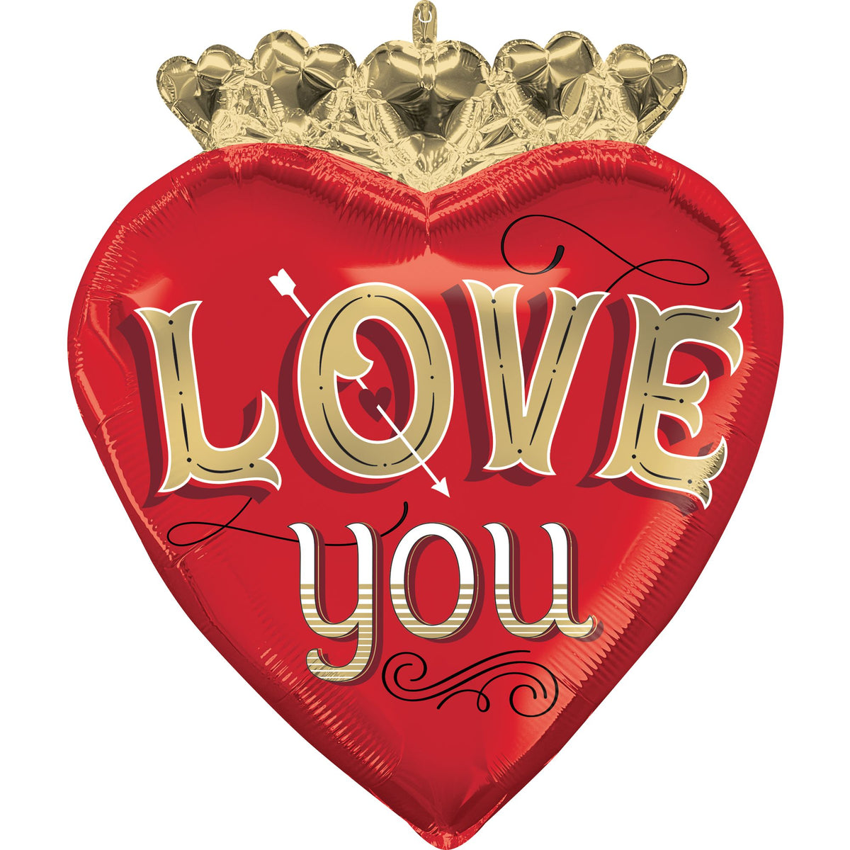 Just My Type Love Heart SuperShape Balloon