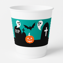 Ghostly Fun 18 oz Halloween Party Cups