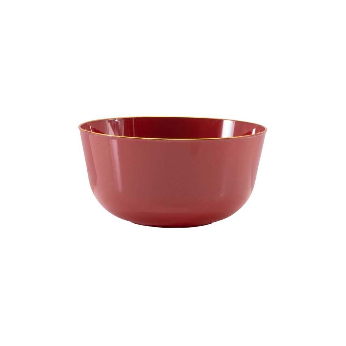 Burgundy Classic Design Plastic Bowls | 10 Count