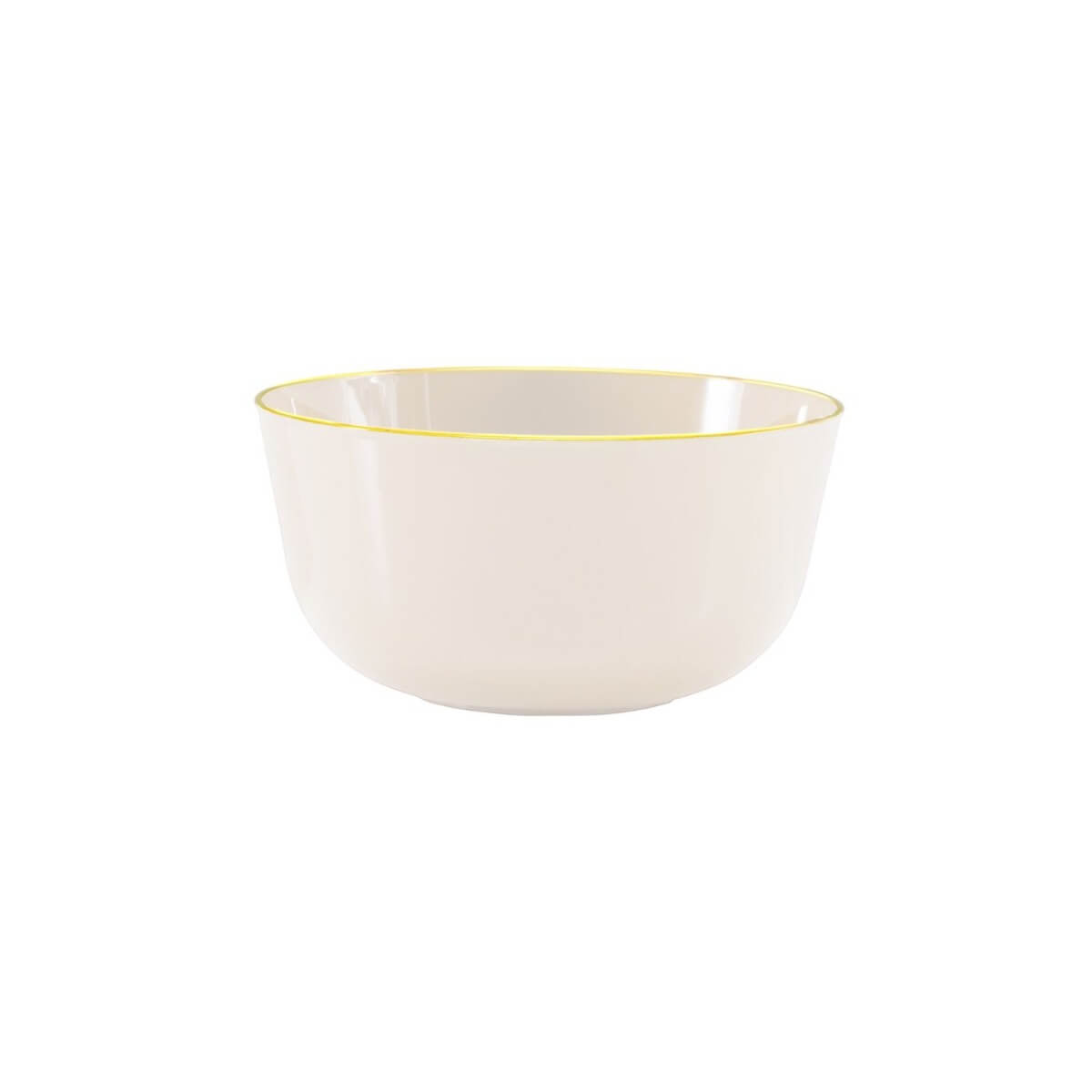 Ivory Classic Design Plastic Bowls | 10 Count