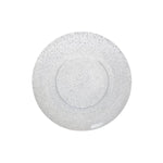 8 In. Silver Sparkle Design Plastic Plates | 10 Count