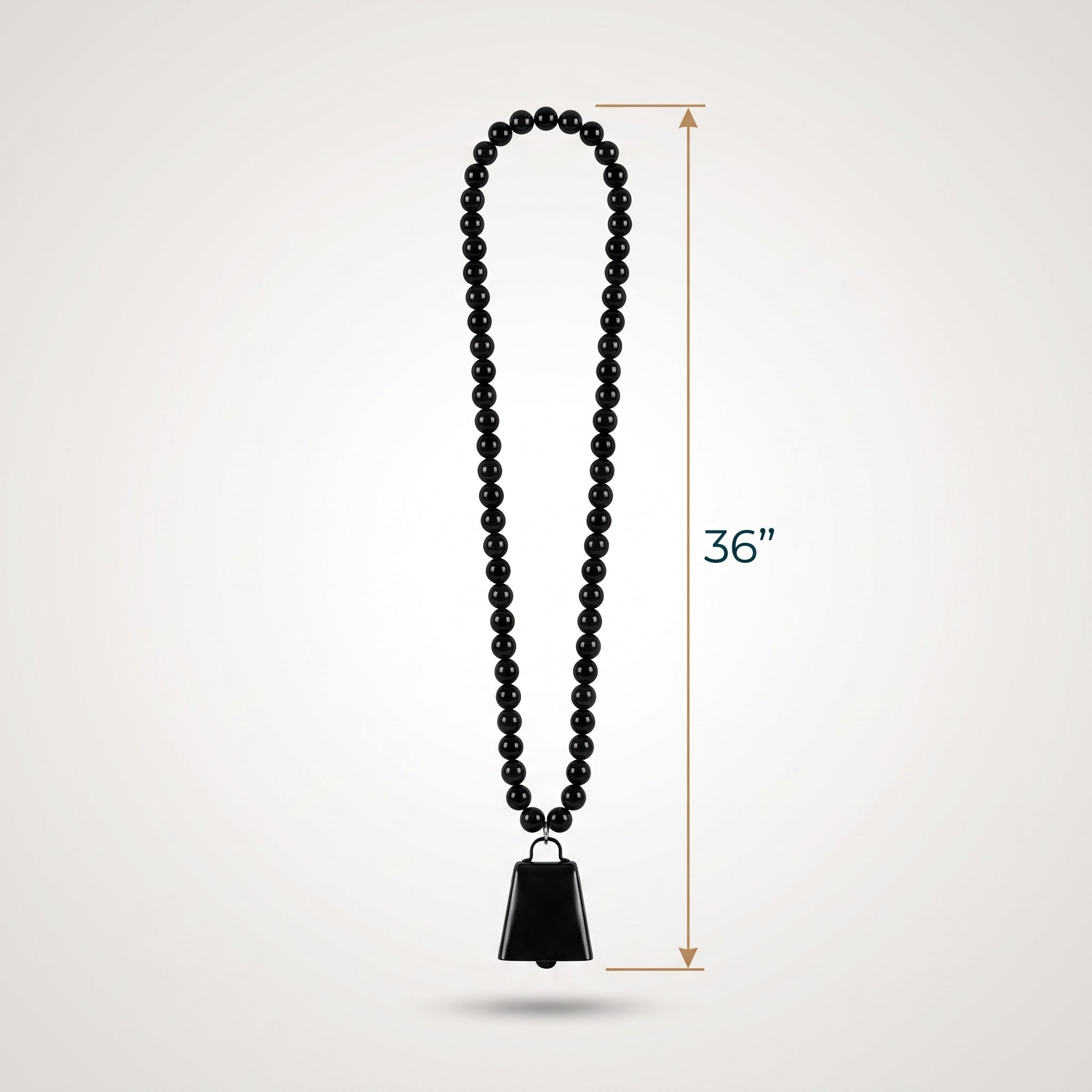 Black Clacker Necklace - Wearable Noisemaker for Team Spirit