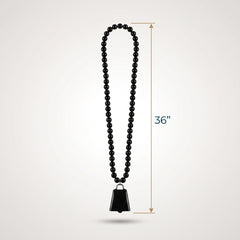 Black Clacker Necklace - Wearable Noisemaker for Team Spirit