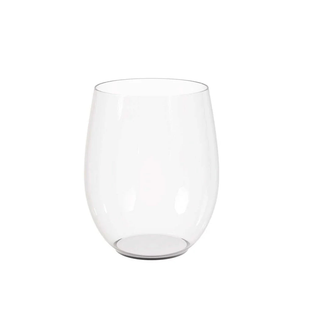 16 Oz. Clear Stemless Wine Glasses | 6 Count