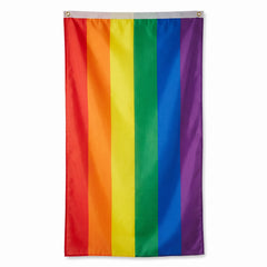 Vibrant 5-ft Rainbow Pride Flag with Grommets