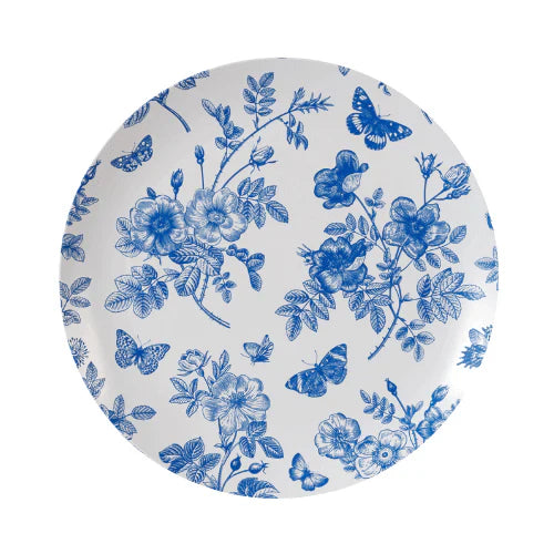 10 In. Botanical Design Plastic Plates | 120 Count