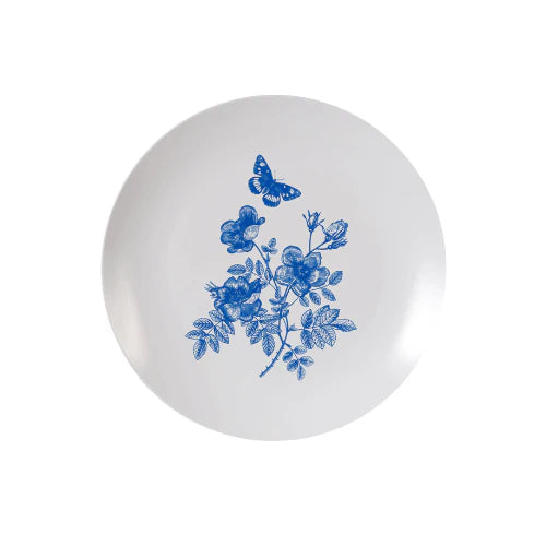 8 In. Botanical Design Plastic Plates | 10 Count