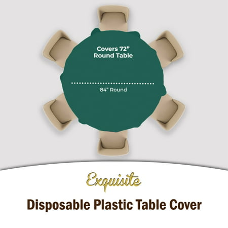 Premium Round Dark Green Table Cover