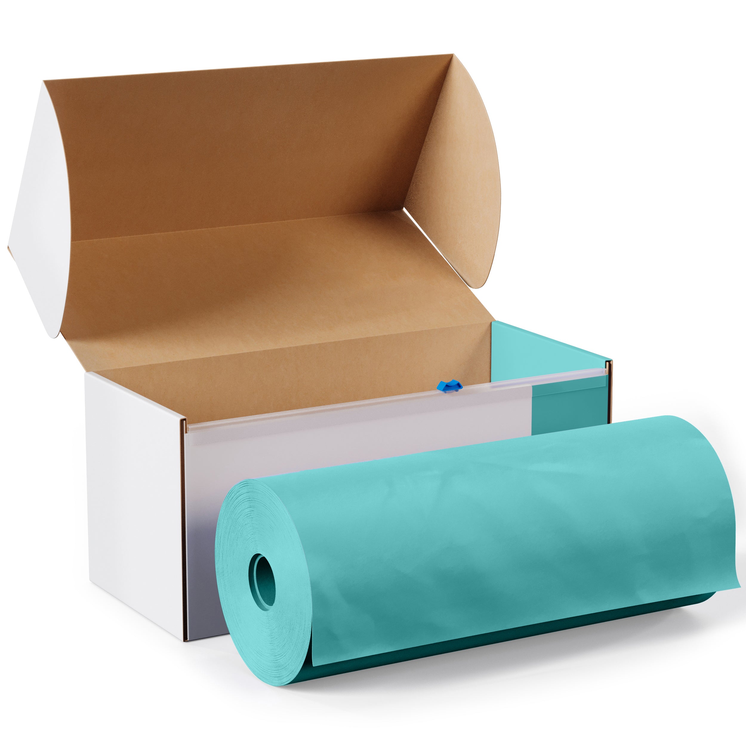 54 in. x 300 Ft. Cut To Size Table Roll | Aqua
