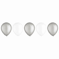 Platinum Mix Latex Balloons, 11-Inch, 15-Pack