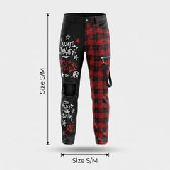 Men's Punk Pants Costume Accessory - Size S/M