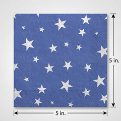 Home of the Brave Patriotic Beverage Napkins - 5 In. X 5 In.