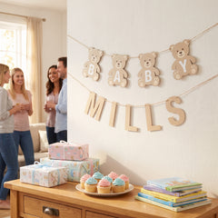 Personalized Teddy Bear Baby Shower Banner