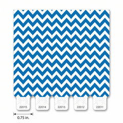 Blue Chevron Waterproof Wristbands - 500 Pack