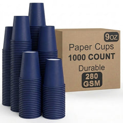 9 Oz. Navy Paper Cups | Case of 1000