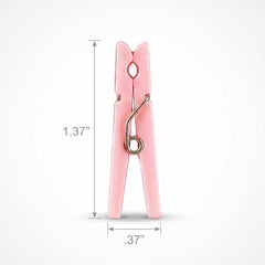 Pink Multi-Colored Mini Clothespin Baby Shower Favors, 24-Pack