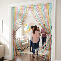 Pastel Metallic Door Curtain Decoration