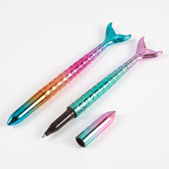 Shimmering Mermaid Tail Pens - Ombre 8-Pack Party Favors