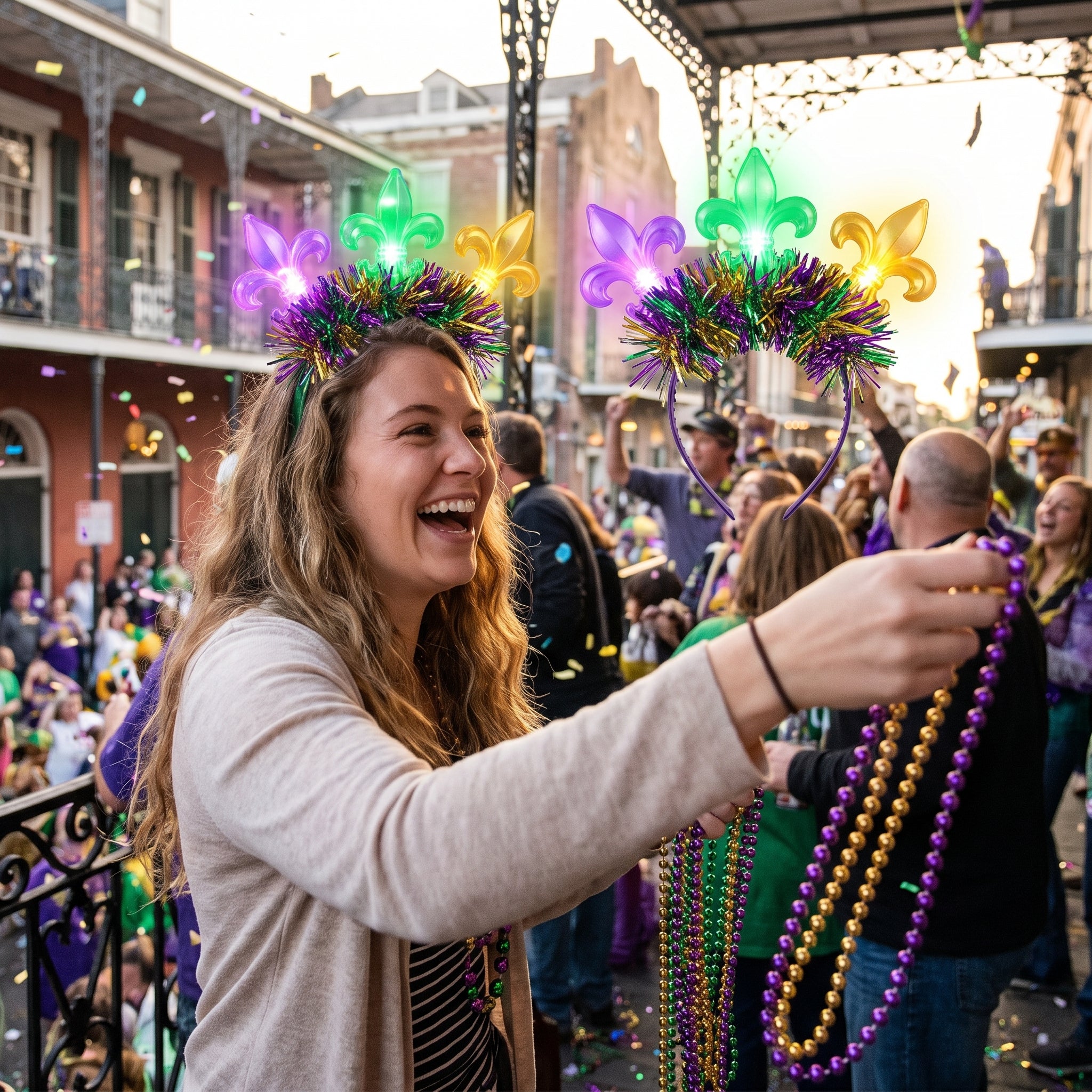 Mardi Gras Headbopper Headband