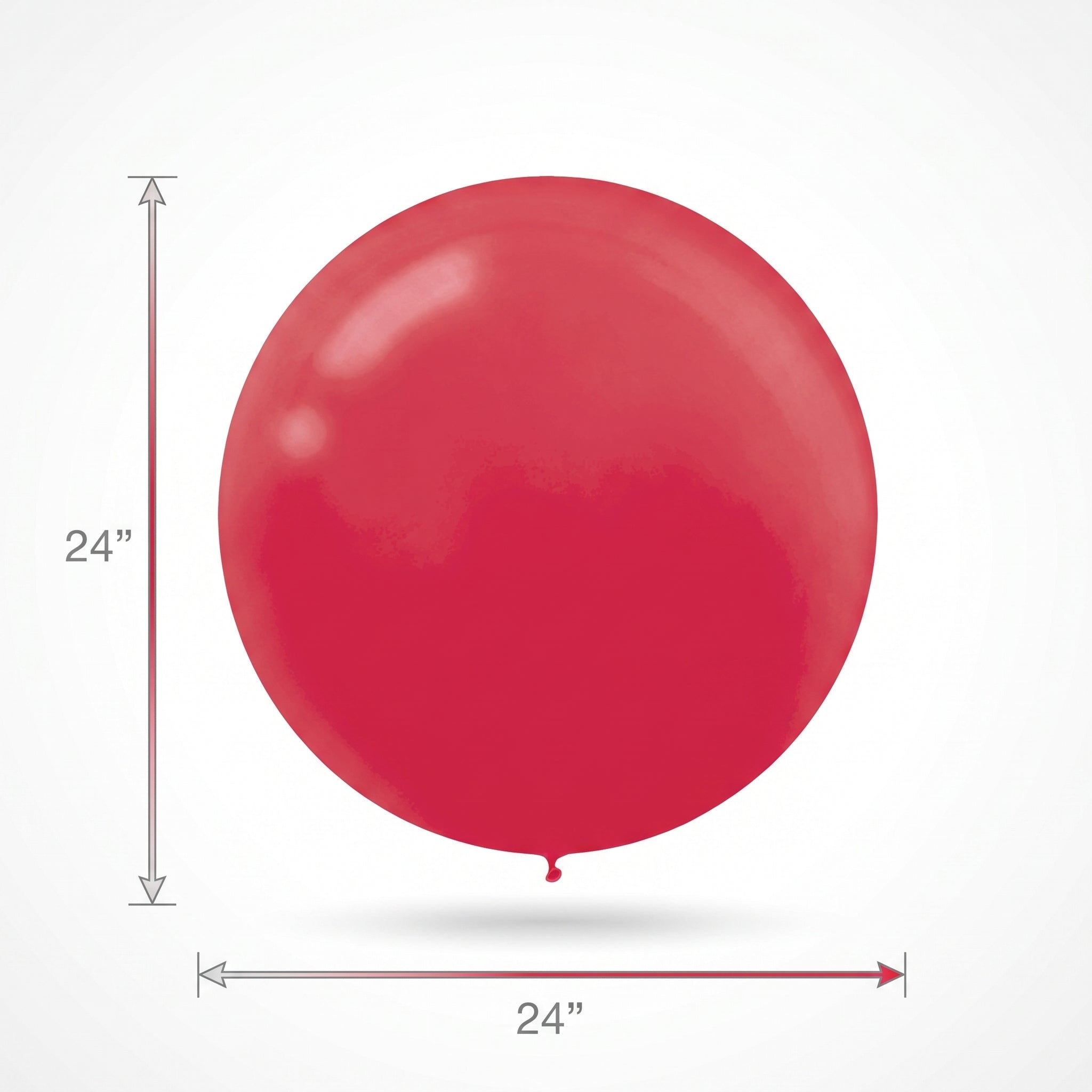 Red Latex Balloons 24-Inch, 4-Pack