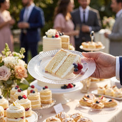 Clear Premium 7.5" Plastic Dessert Plates - 32 Pack