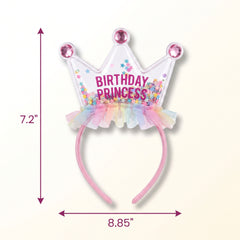 Pastel Party Shaker Birthday Princess Headband