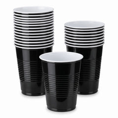 Black Plastic Party Cups - 18 oz | 16 Count