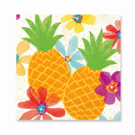 Tropical Pineapple Party Beverage Napkins - 5 In. X 5 In.