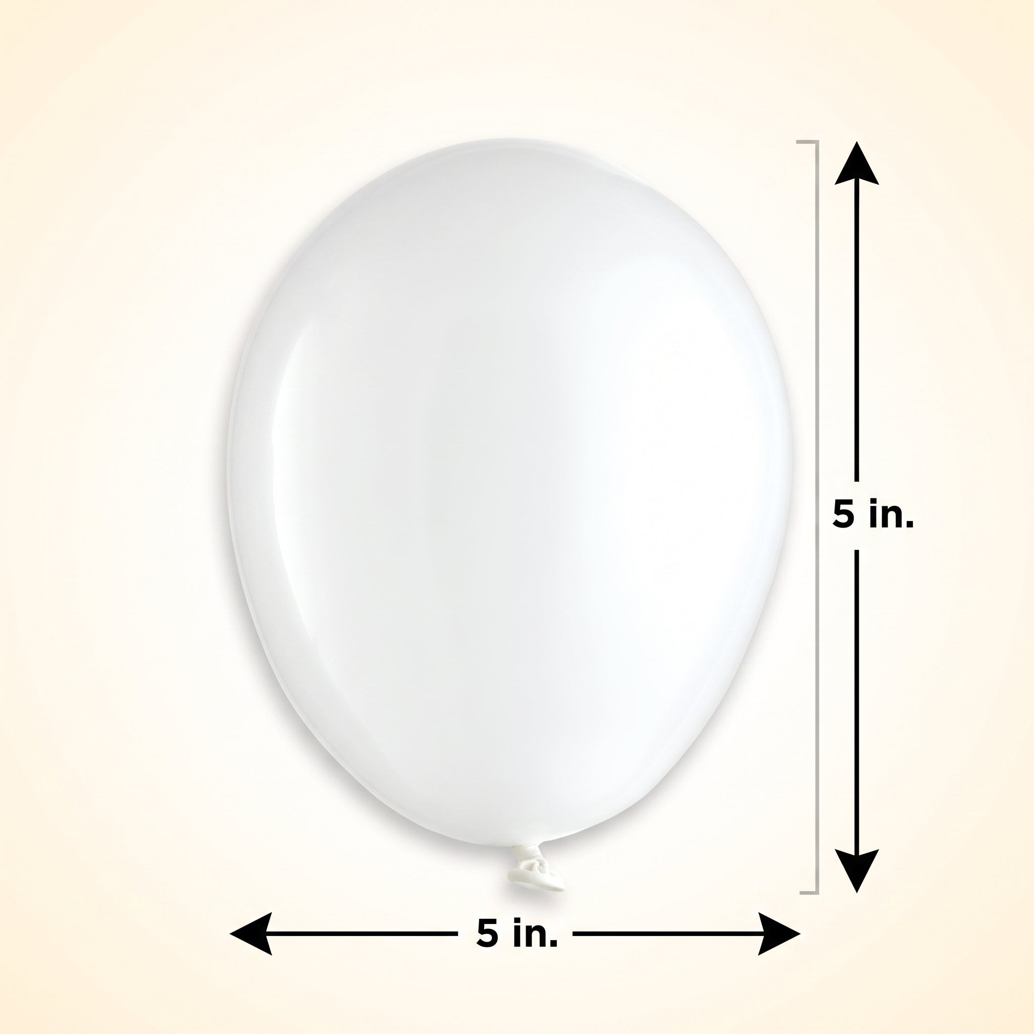Classic White 5" Latex Balloons - Pack of 50