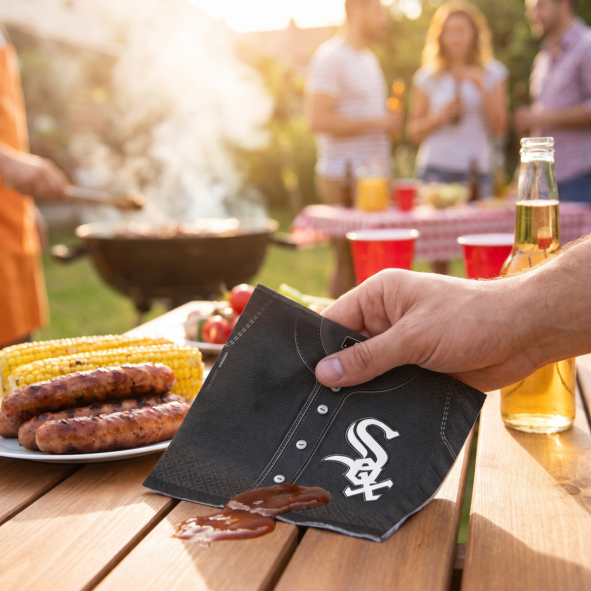 Chicago White Sox MLB Luncheon Napkins - 6.5 In. x 6.5 In.
