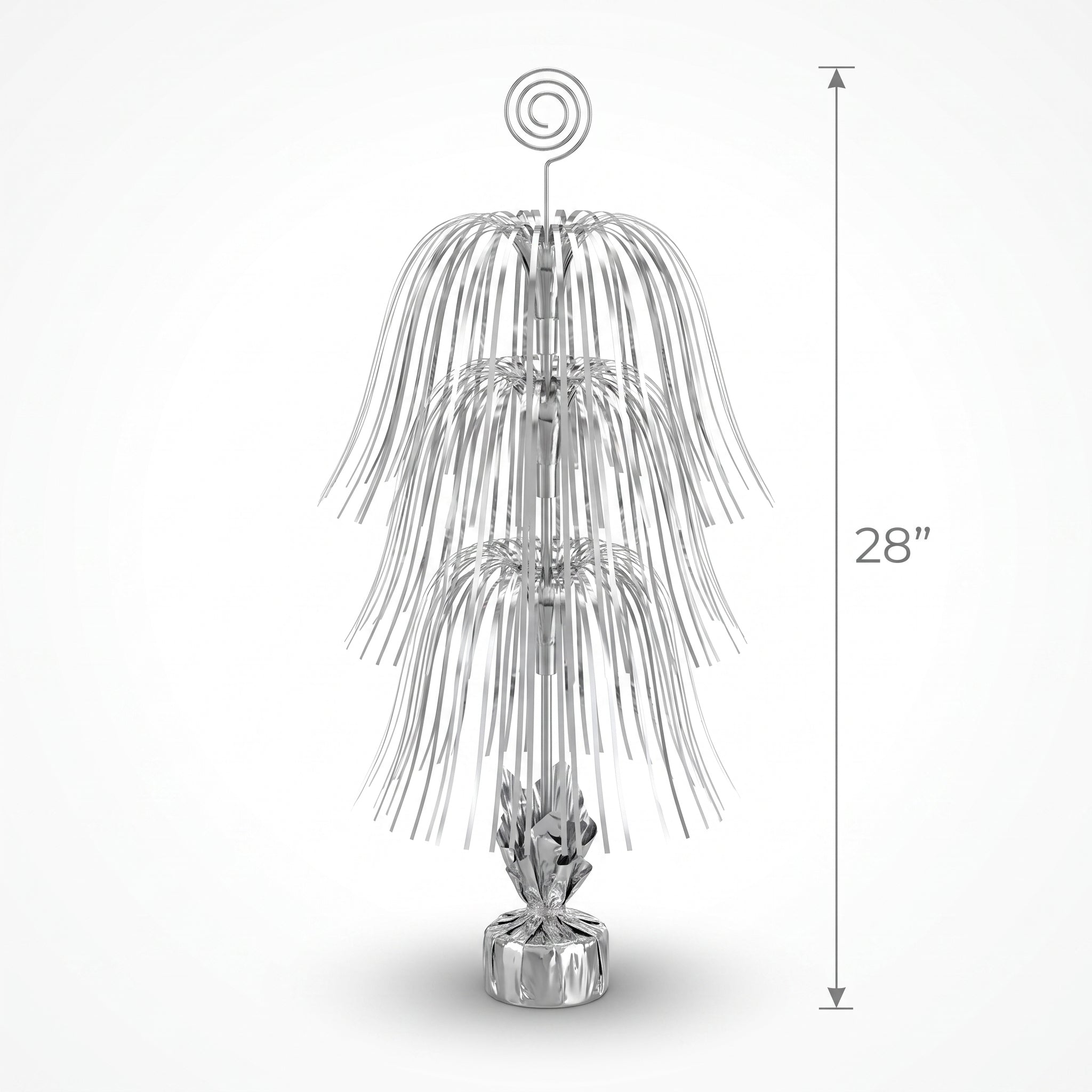 Giant Silver Metallic Spray Centerpiece