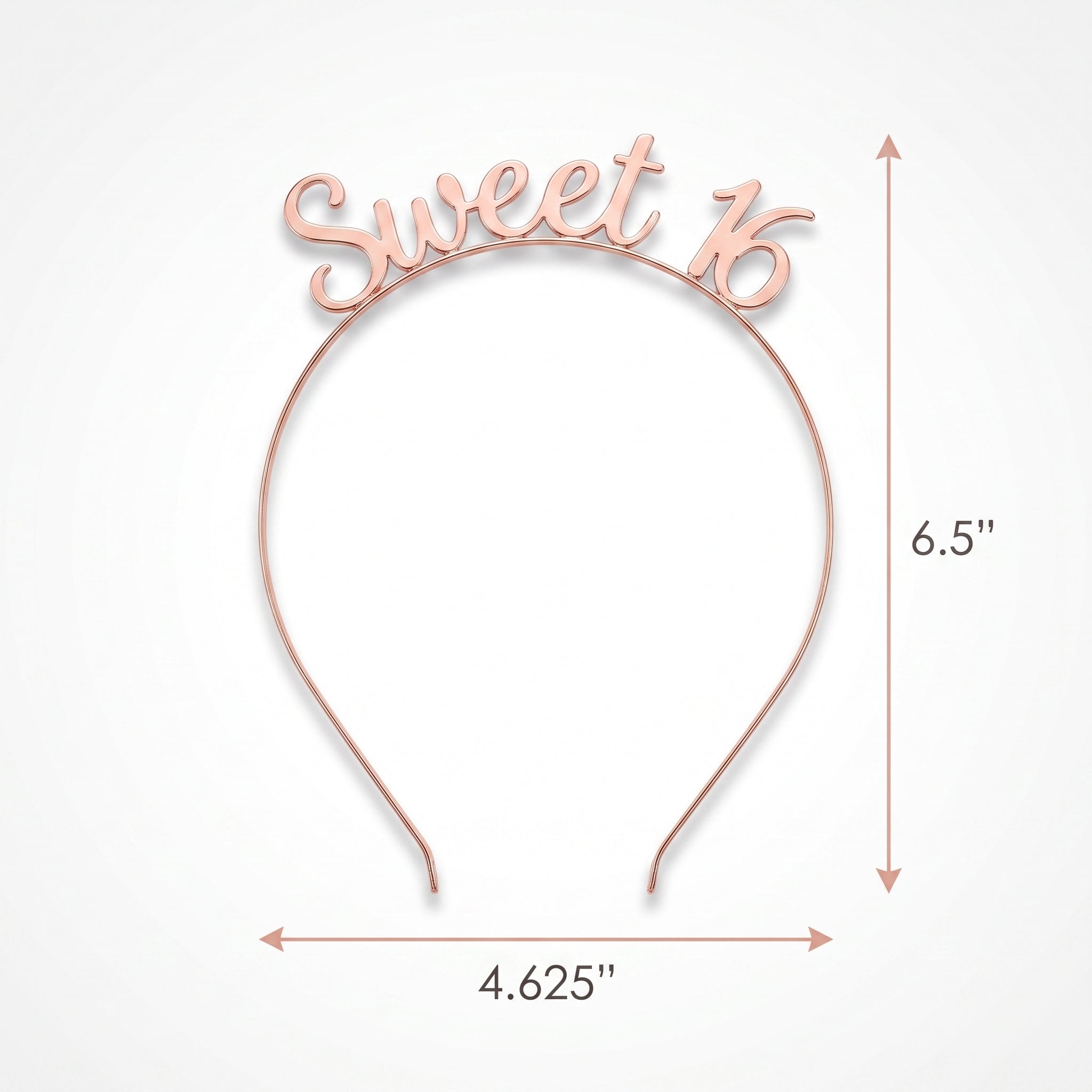 Rose Gold Sweet 16 Birthday Headband