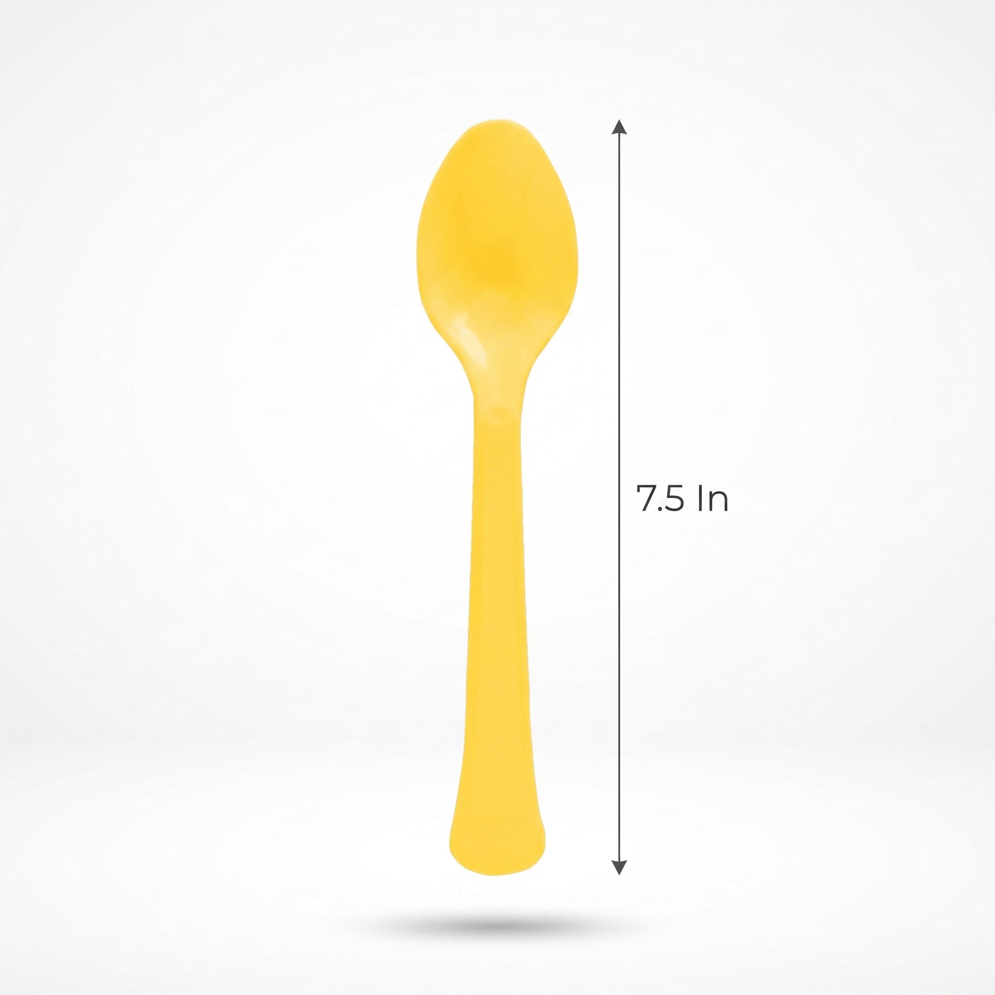 Sunny Yellow Plastic Spoon - 7.5 in.