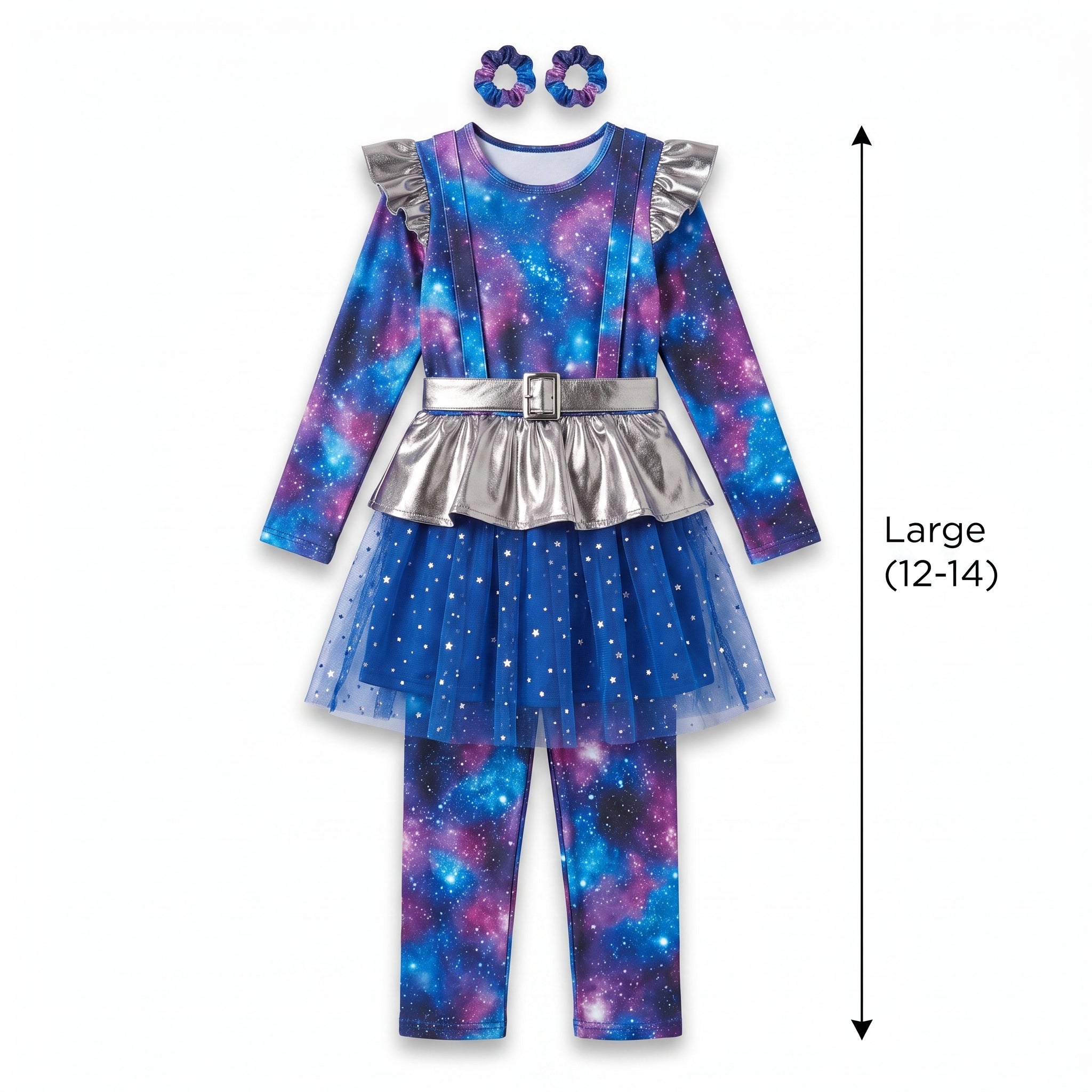 Galaxy Girl Costume for Kids - Cosmic Halloween Outfit