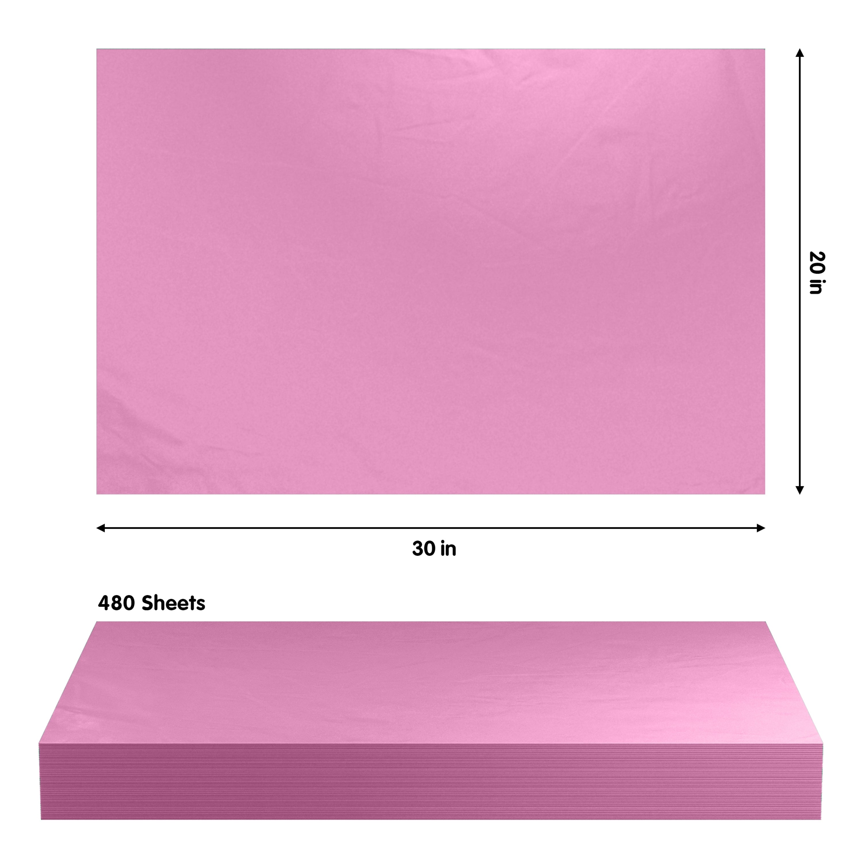 PINK TISSUE REAM 20" x 30" - 480 SHEETS