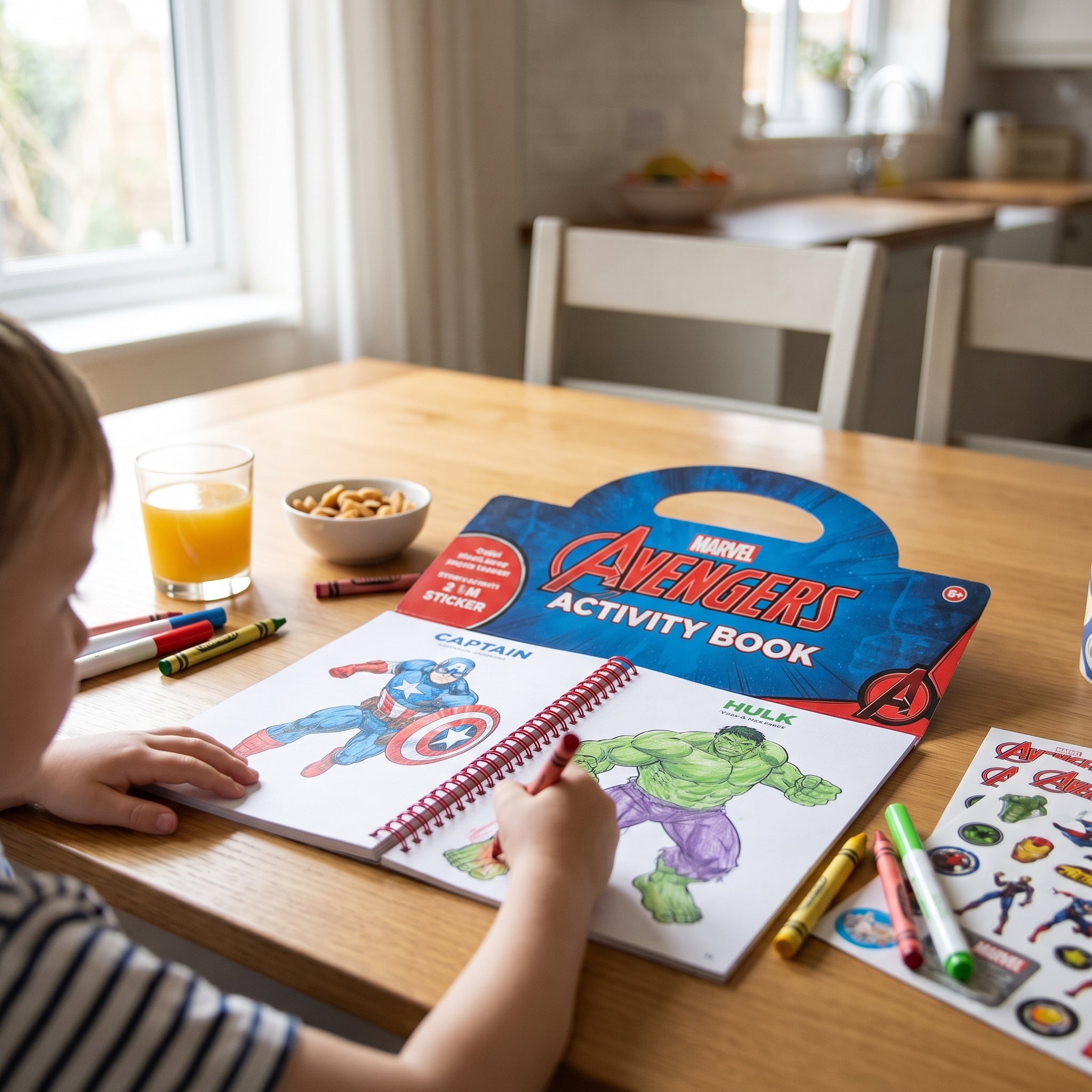 Marvel Avengers Activity Book & Sticker Set for Kids