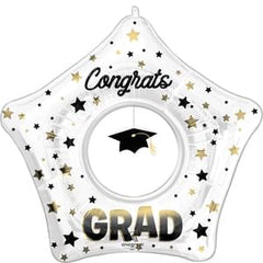 Ombre Graduation Cap Foil Balloon Bouquet