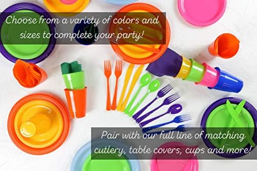 Aqua Blue Plastic Table Covers | 12 Pack | 54 in. x 108 in.